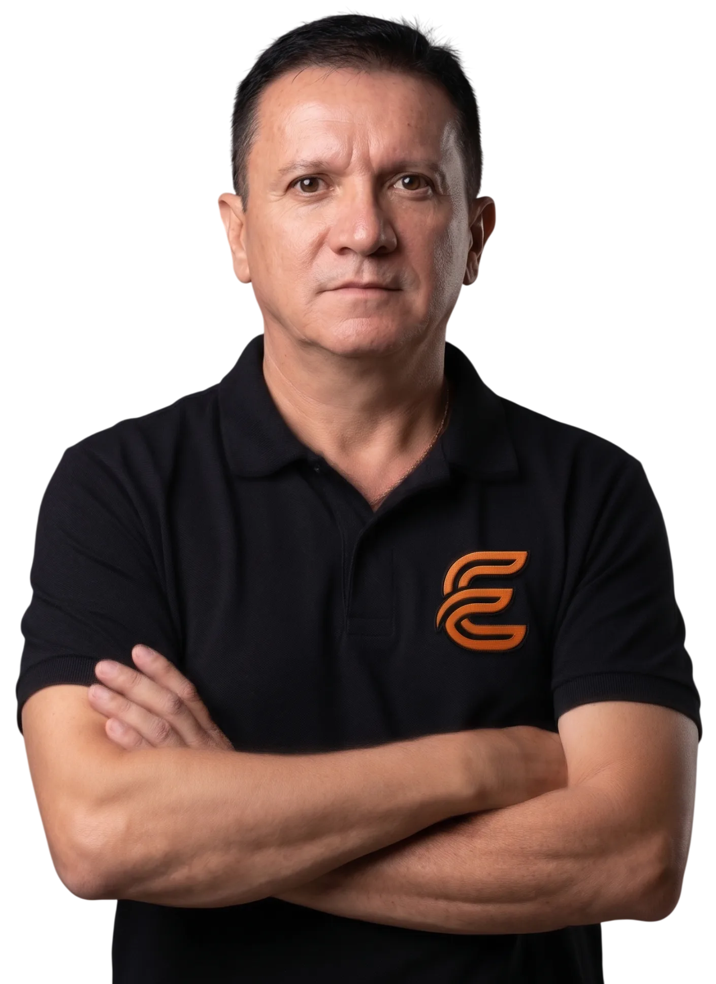 Márcio Gontijo, fundador da Eletrônica ENERGY, de braços cruzados